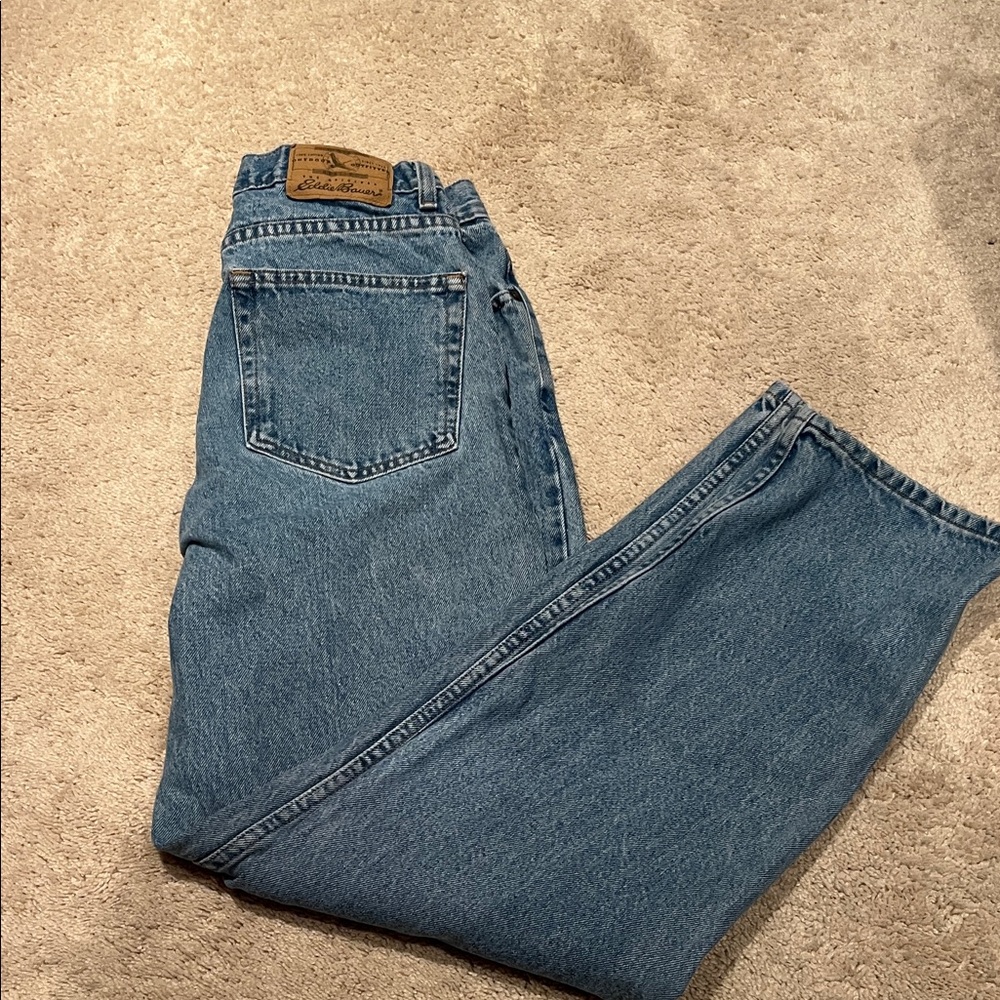 Eddie Bauer Men’s Relaxed Fit Blue Jeans